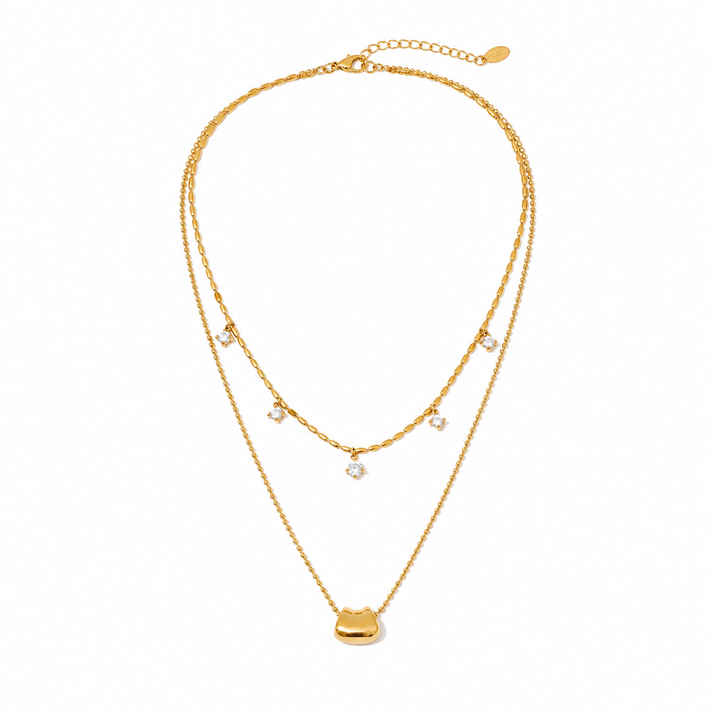 Luna Kitty Charm Necklace