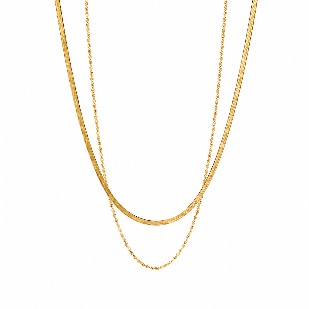 Celeste Layered Snake Chain Necklace