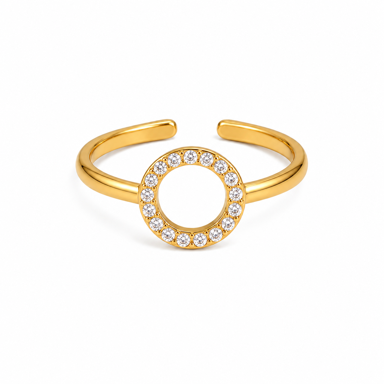 Seraphine Open Circle Adjustable Ring