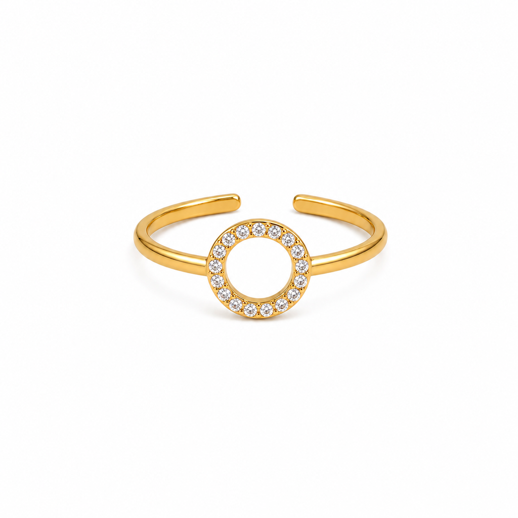Seraphine Open Circle Adjustable Ring