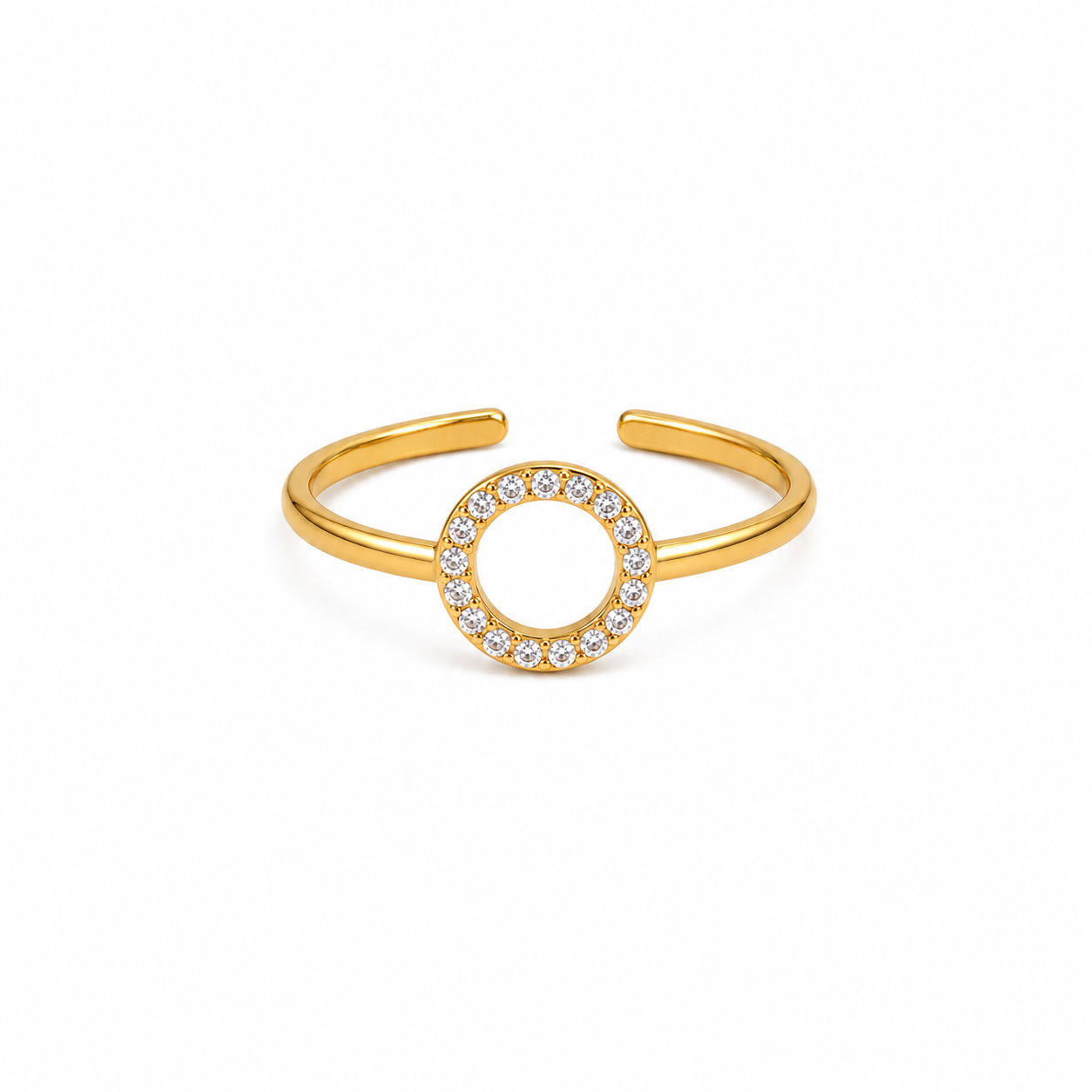 Seraphine Open Circle Adjustable Ring