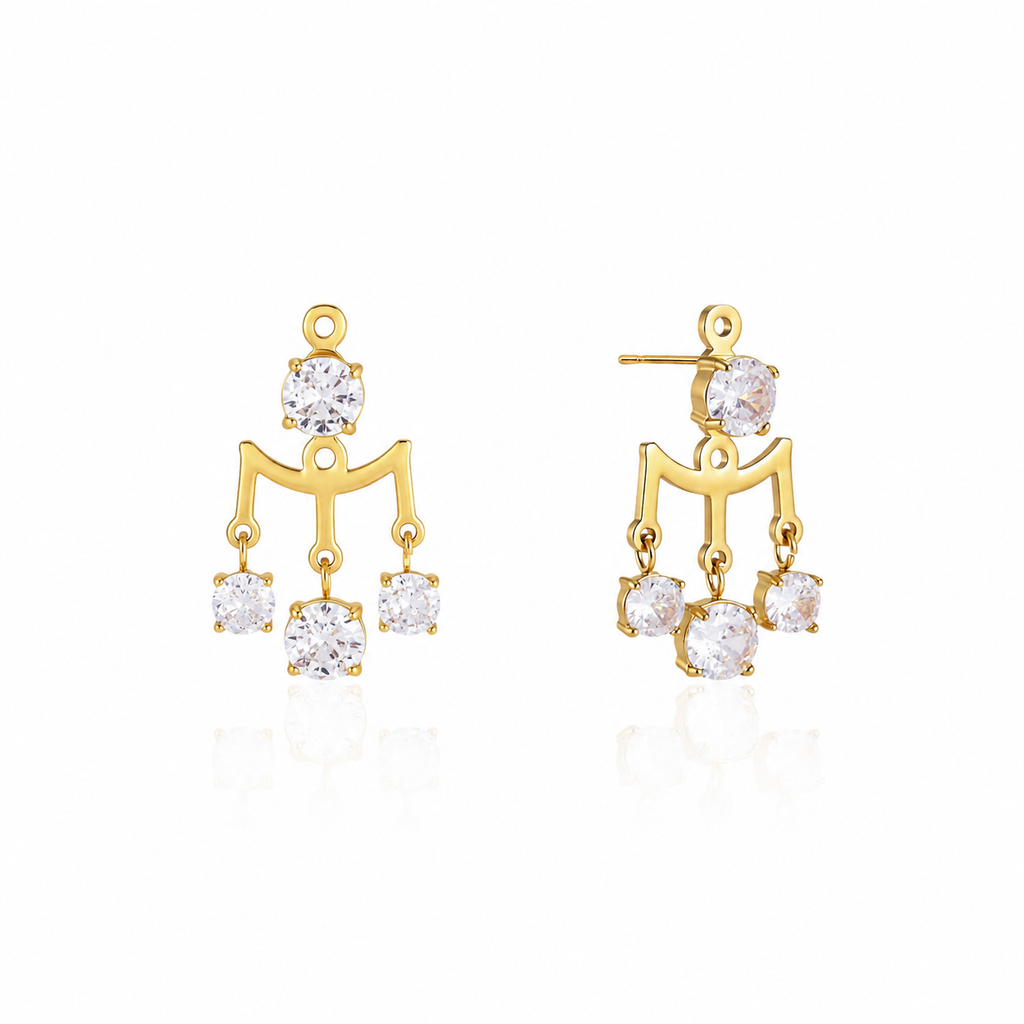 Seraphina CZ Chandelier Studs