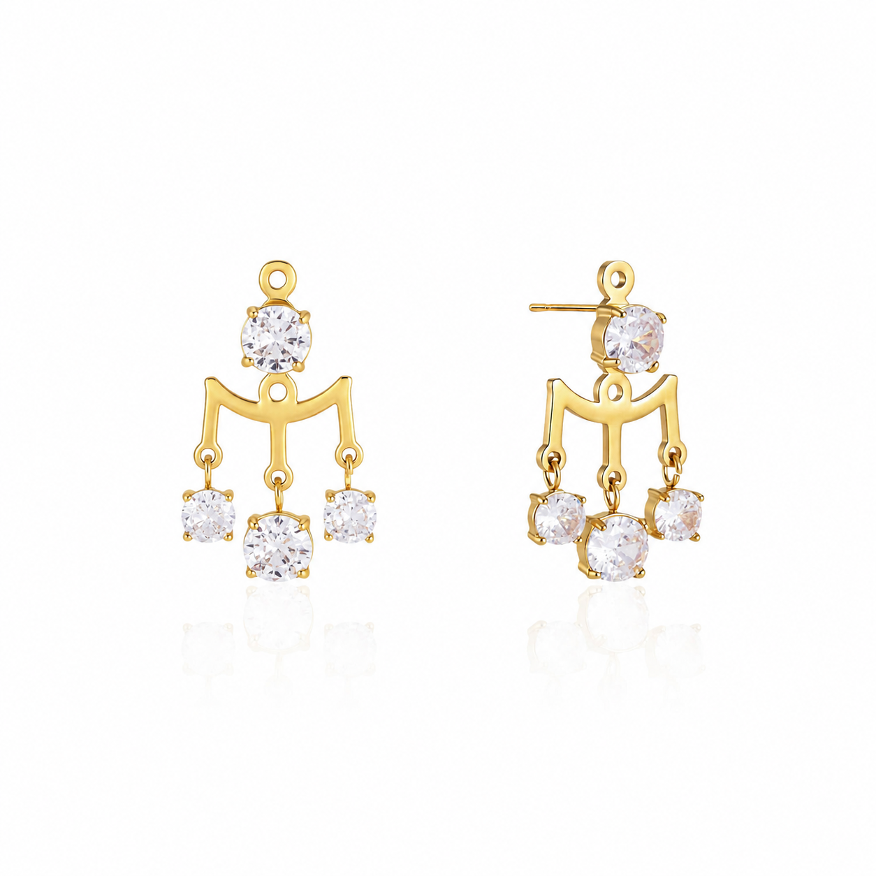 Seraphina CZ Chandelier Studs