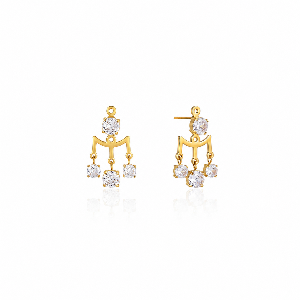 Seraphina CZ Chandelier Studs