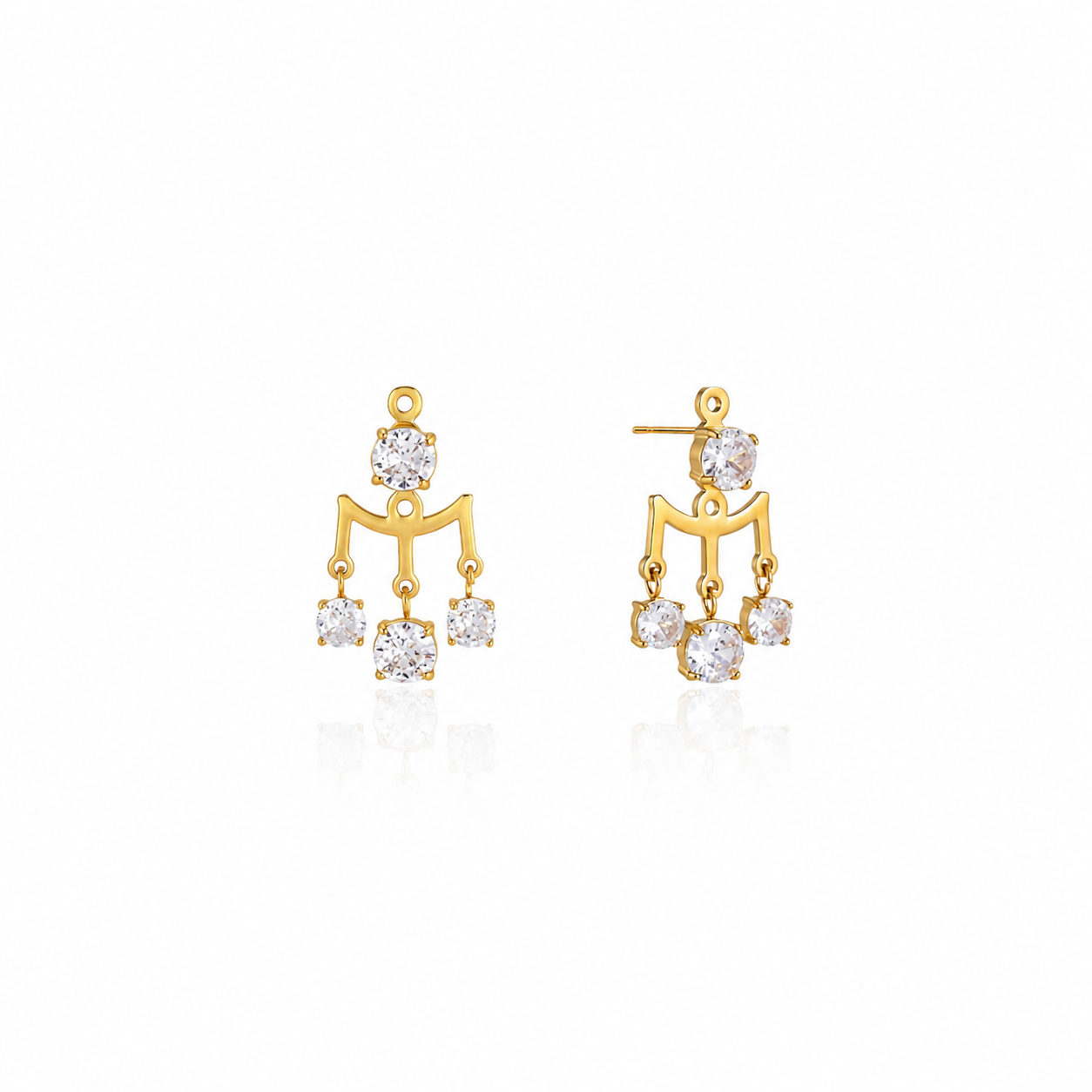 Seraphina CZ Chandelier Studs