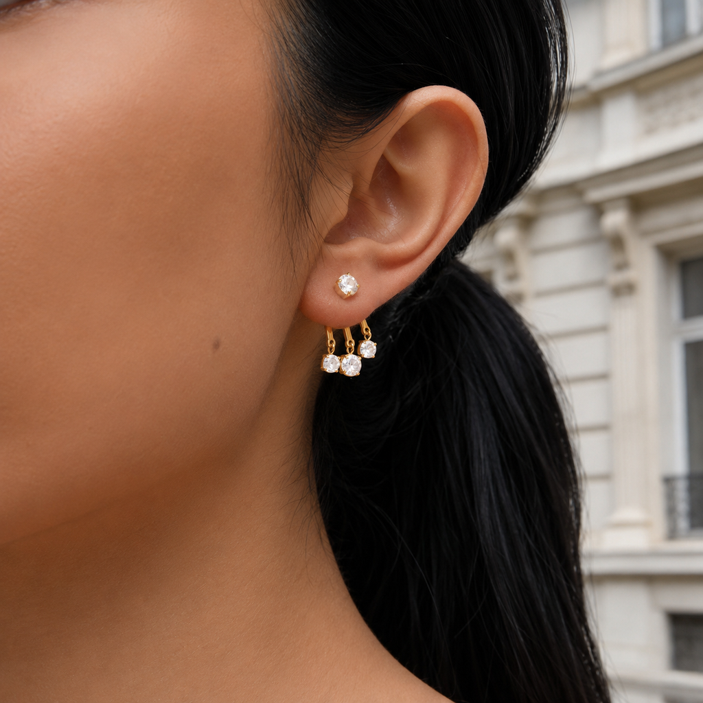 Seraphina CZ Chandelier Studs