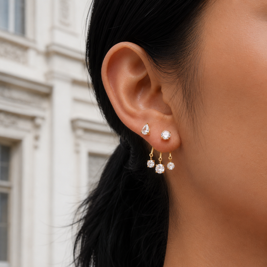 Seraphina CZ Chandelier Studs