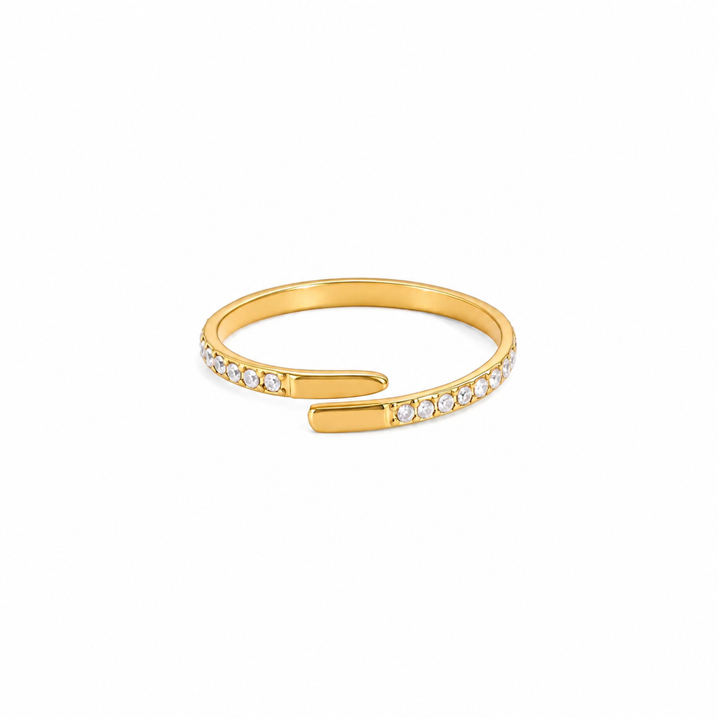 Lucienne Open CZ Adjustable Ring