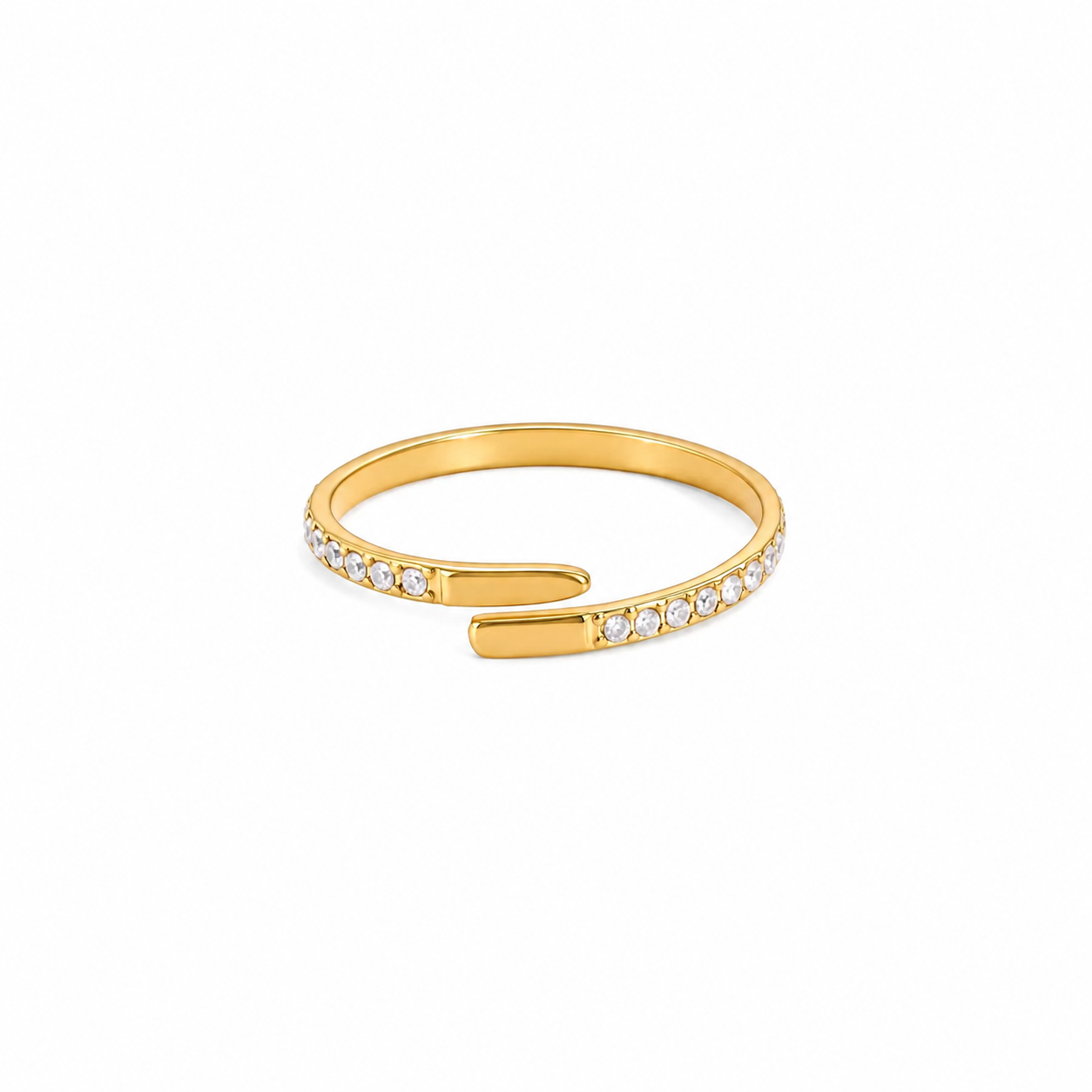 Lucienne Open CZ Adjustable Ring