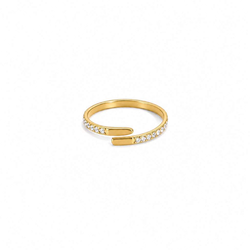 Lucienne Open CZ Adjustable Ring