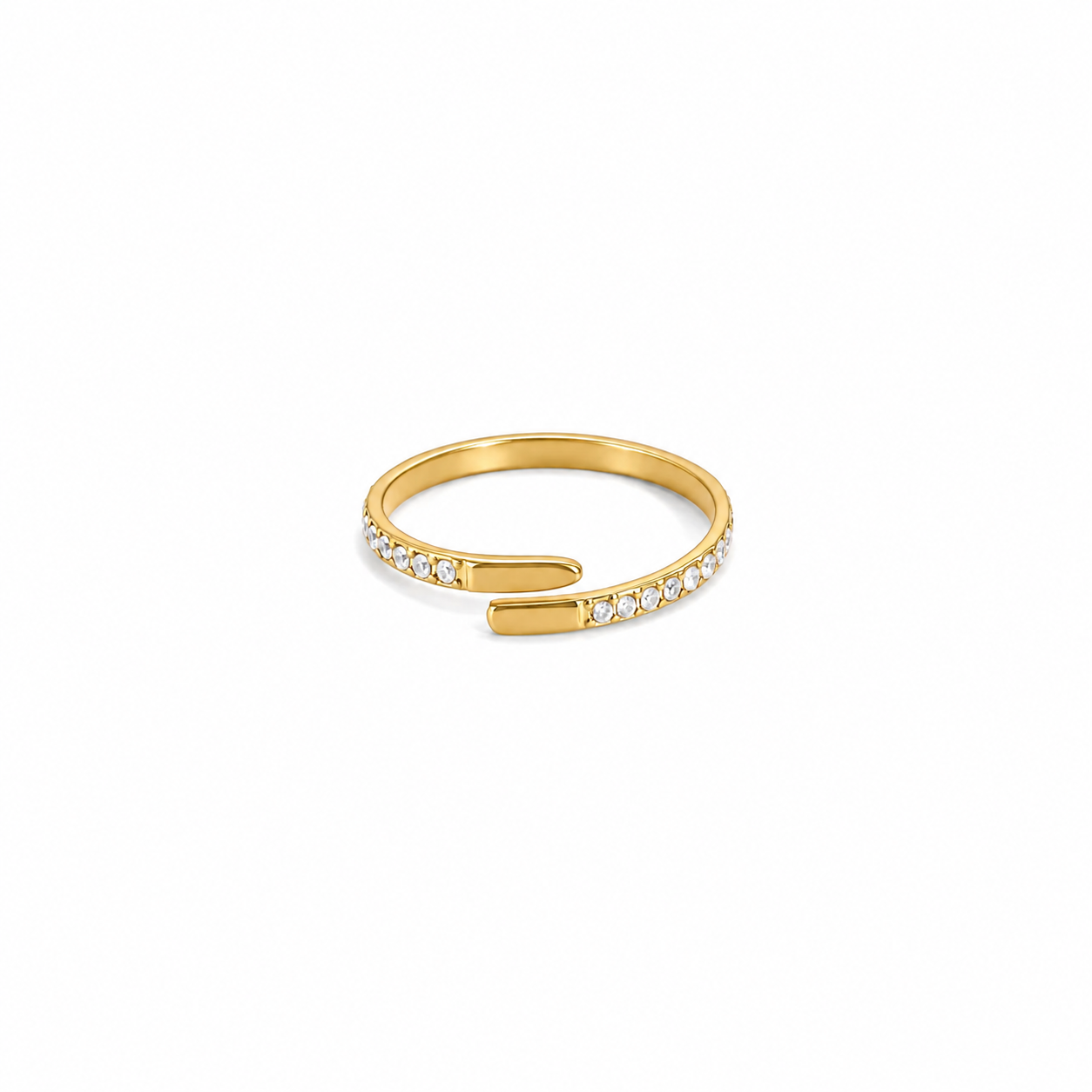 Lucienne Open CZ Adjustable Ring