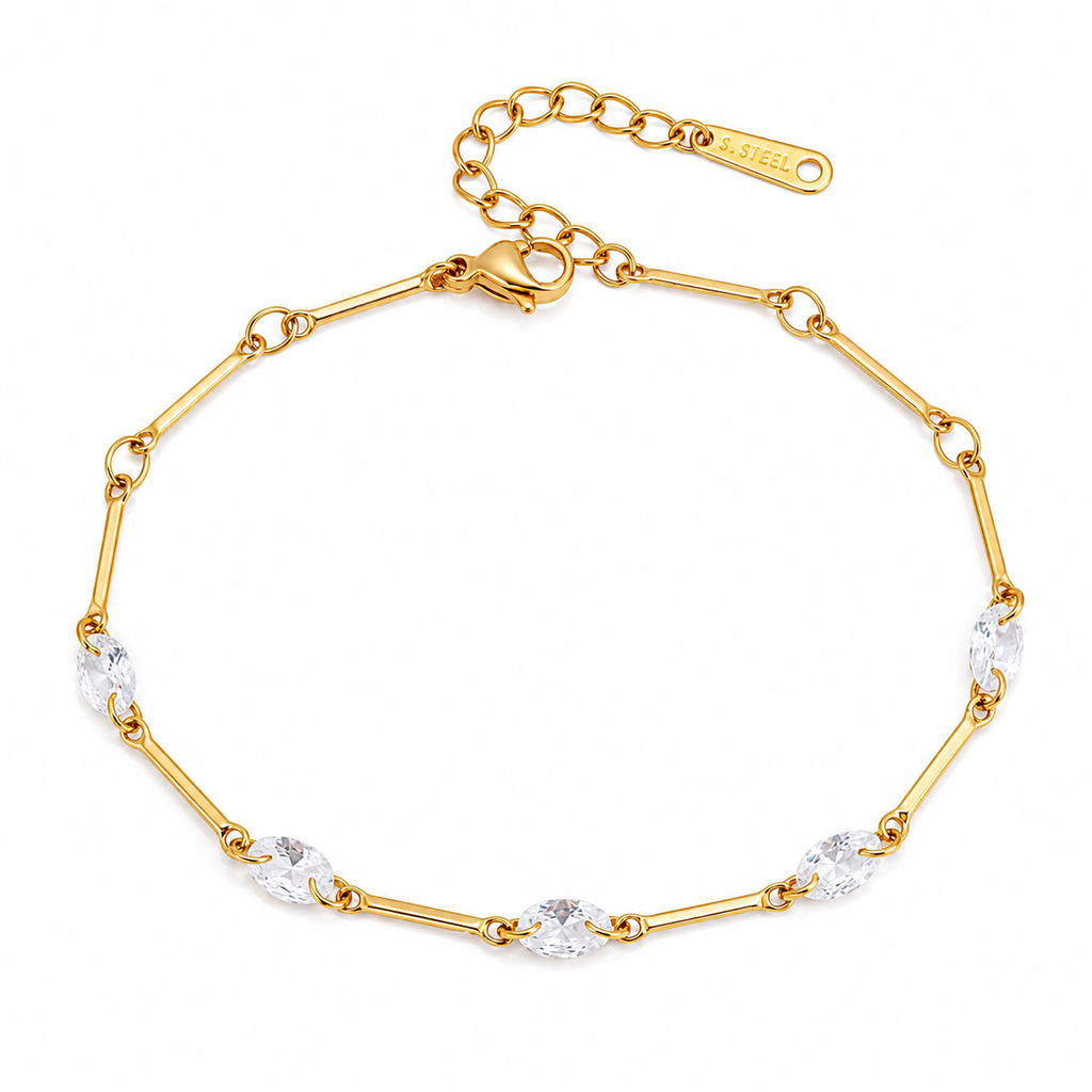 Amélie Marquise Crystal Link Bracelet