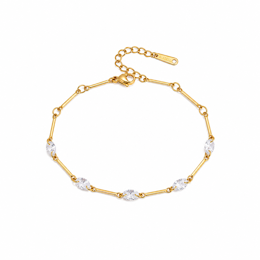 Amélie Marquise Crystal Link Bracelet