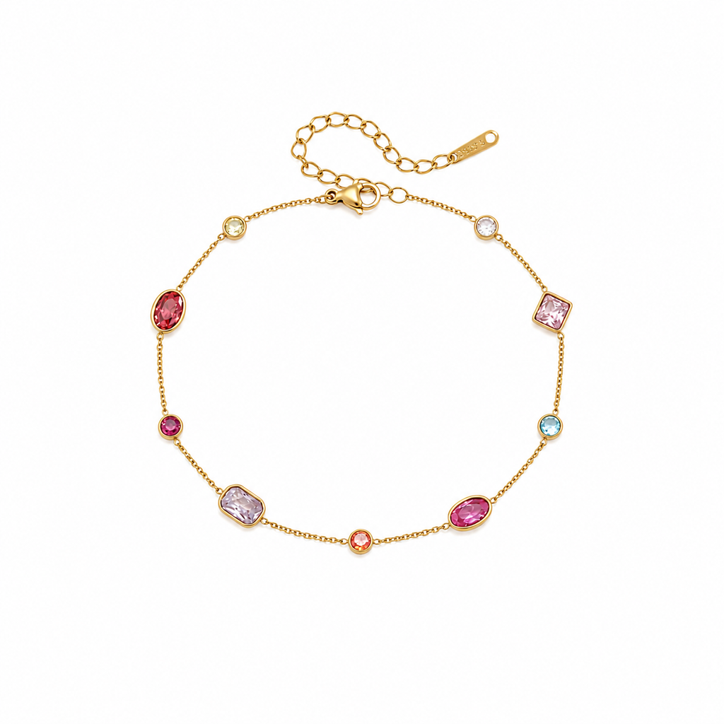 Florence Multi Gem Adjustable Bracelet