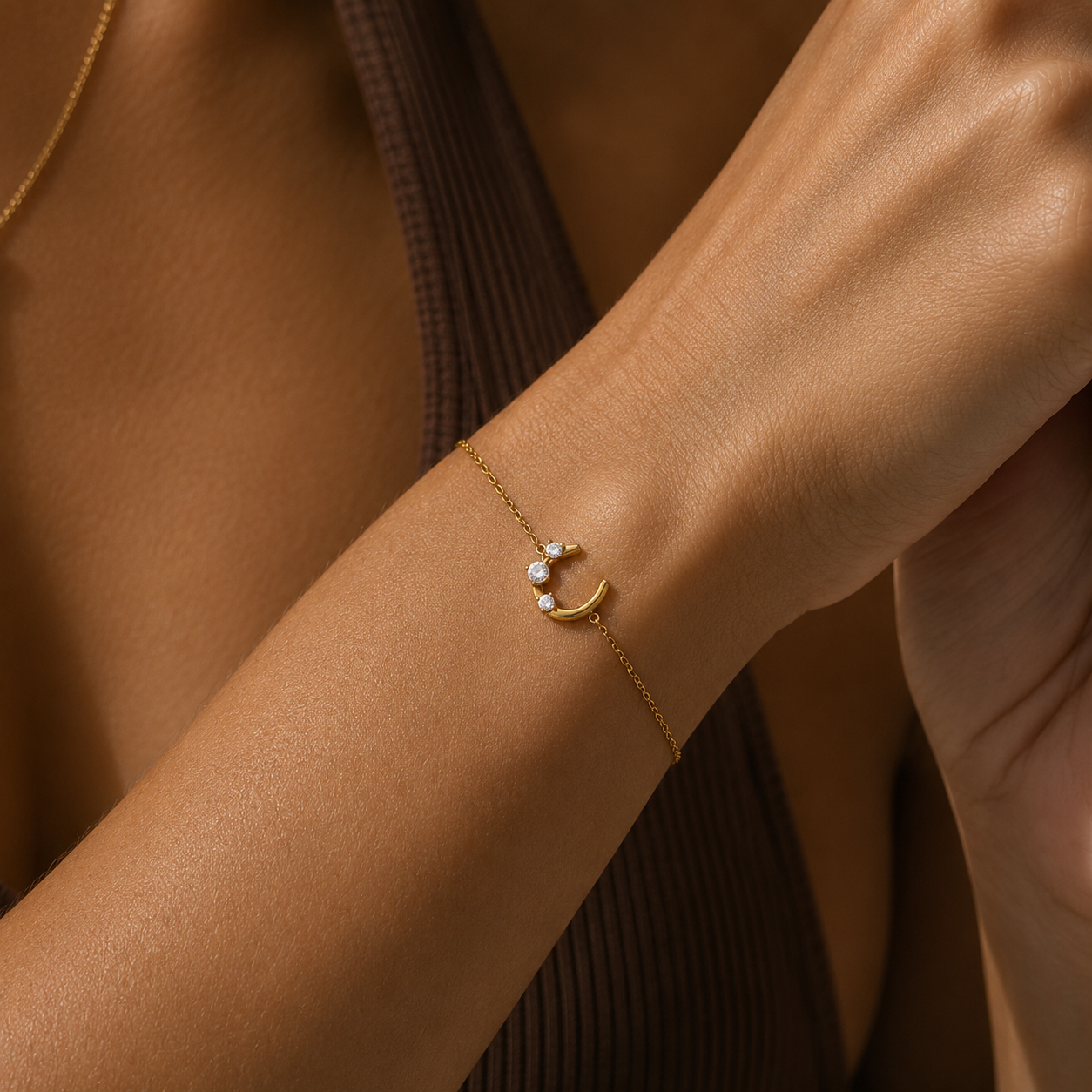 Colette Crescent Moon Bracelet