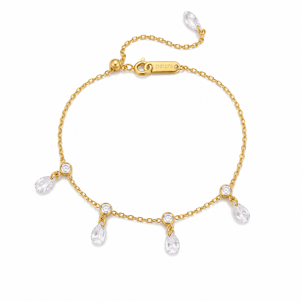 Margot Teardrop Charm Adjustable Bracelet