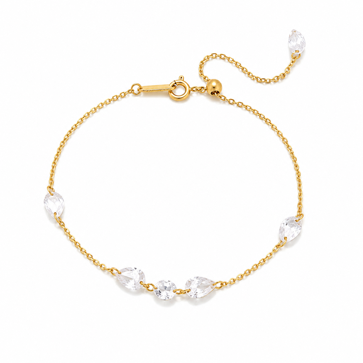 Juliette Pear Station Adjustable Bracelet