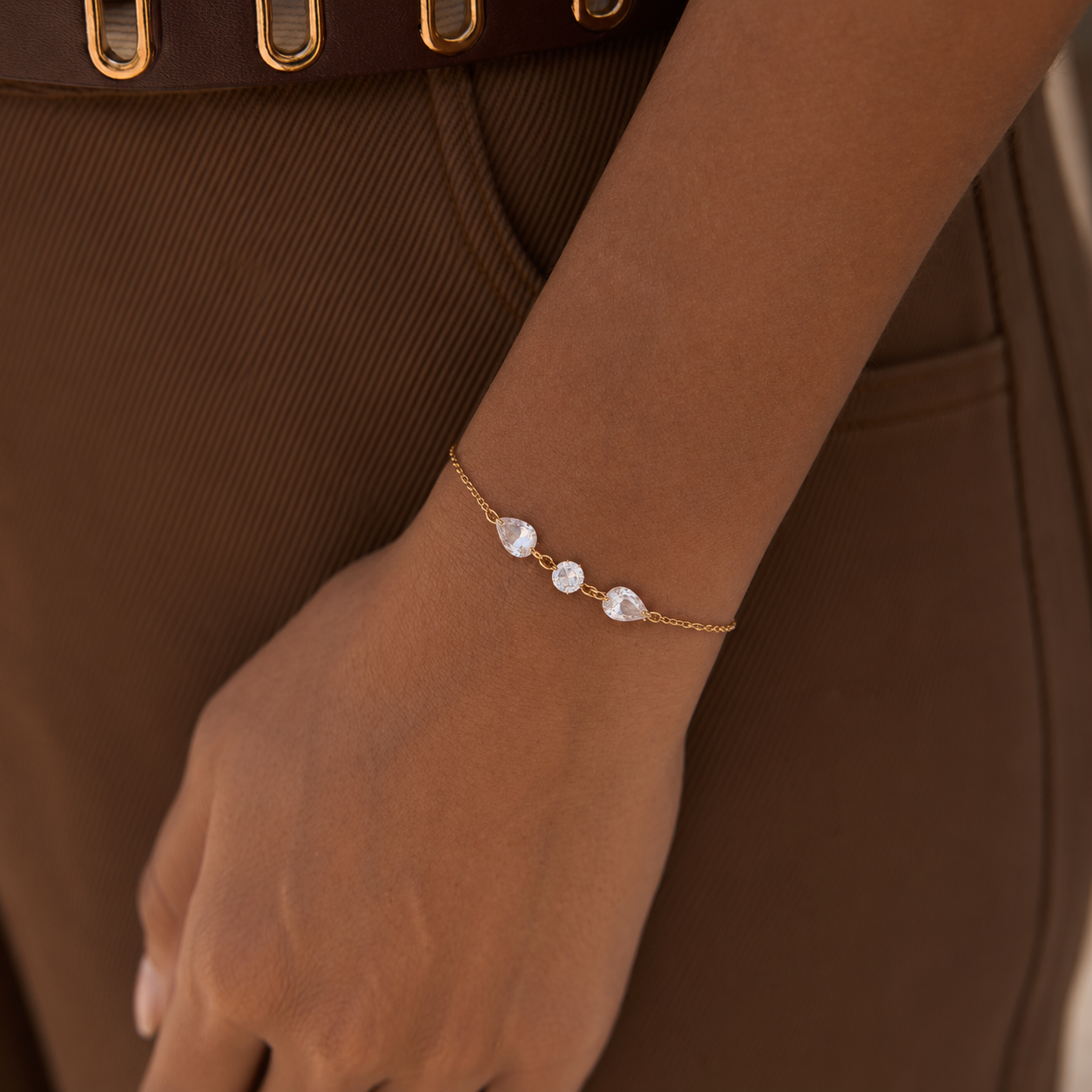 Juliette Pear Station Adjustable Bracelet
