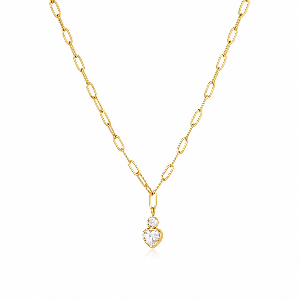 Vivienne Heart Drop Necklace