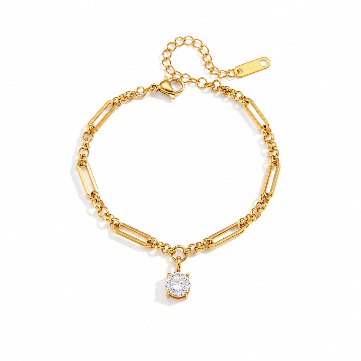 Clara Solitaire Link Bracelet