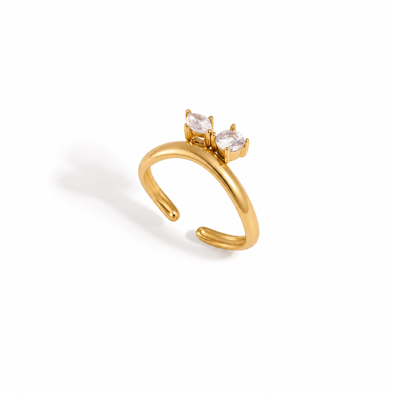 Isla Dual Stone Adjustable Ring