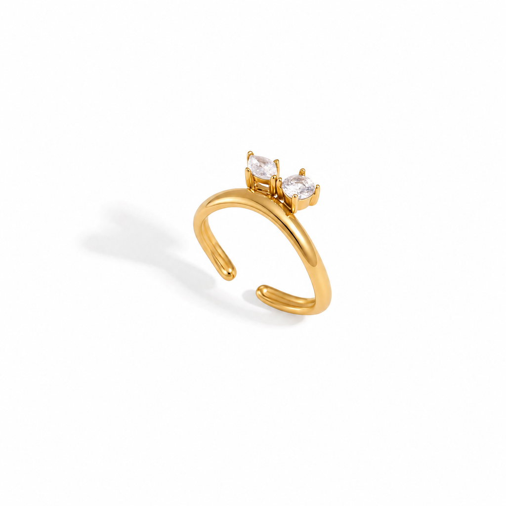 Isla Dual Stone Adjustable Ring