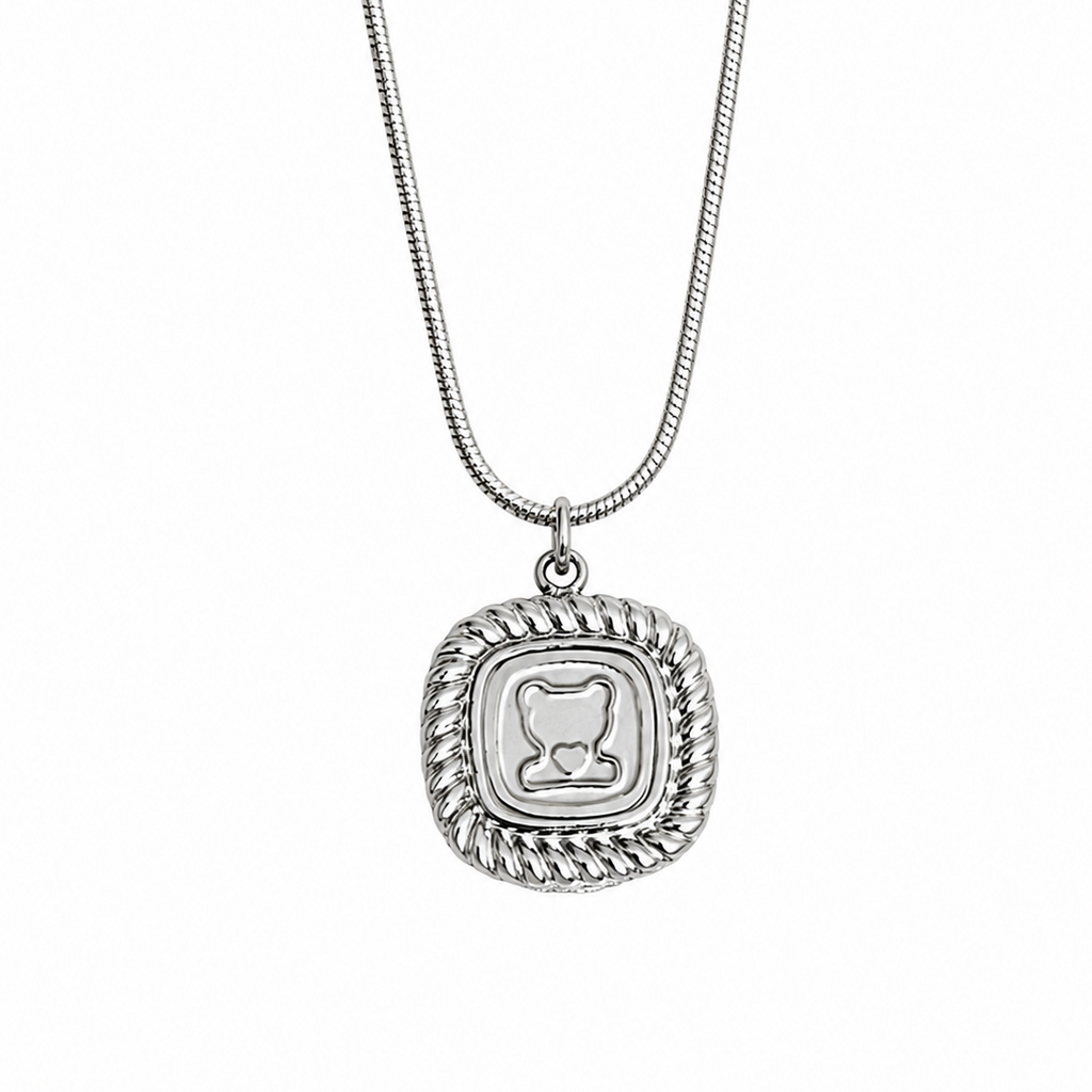 Charlotte Vintage Teddy Snake Chain Necklace