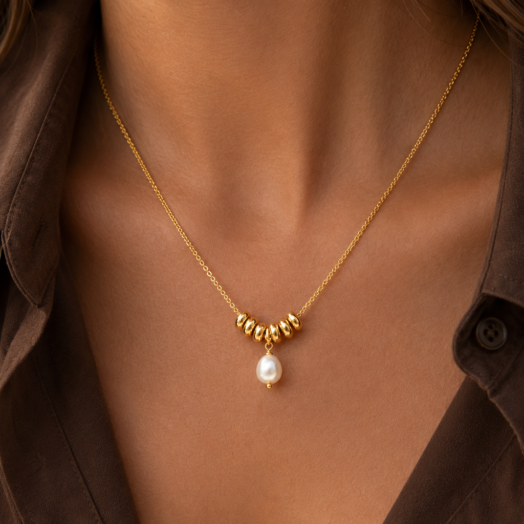 Charlotte Freshwater Pearl Beaded Pendant Necklace