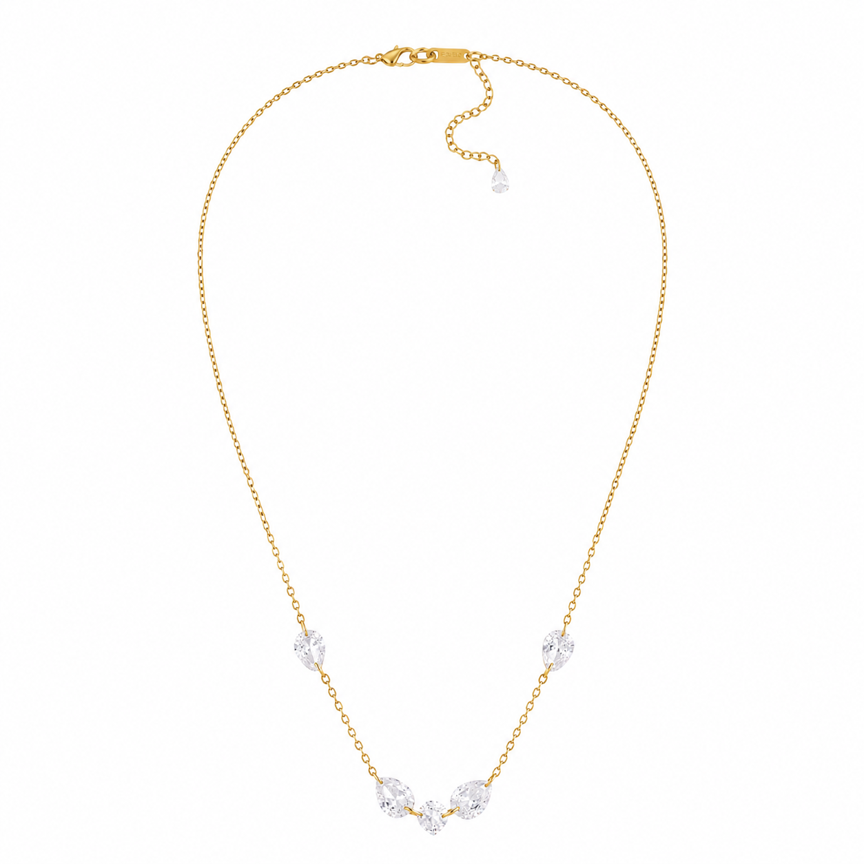 Celle Five Stone CZ Necklace