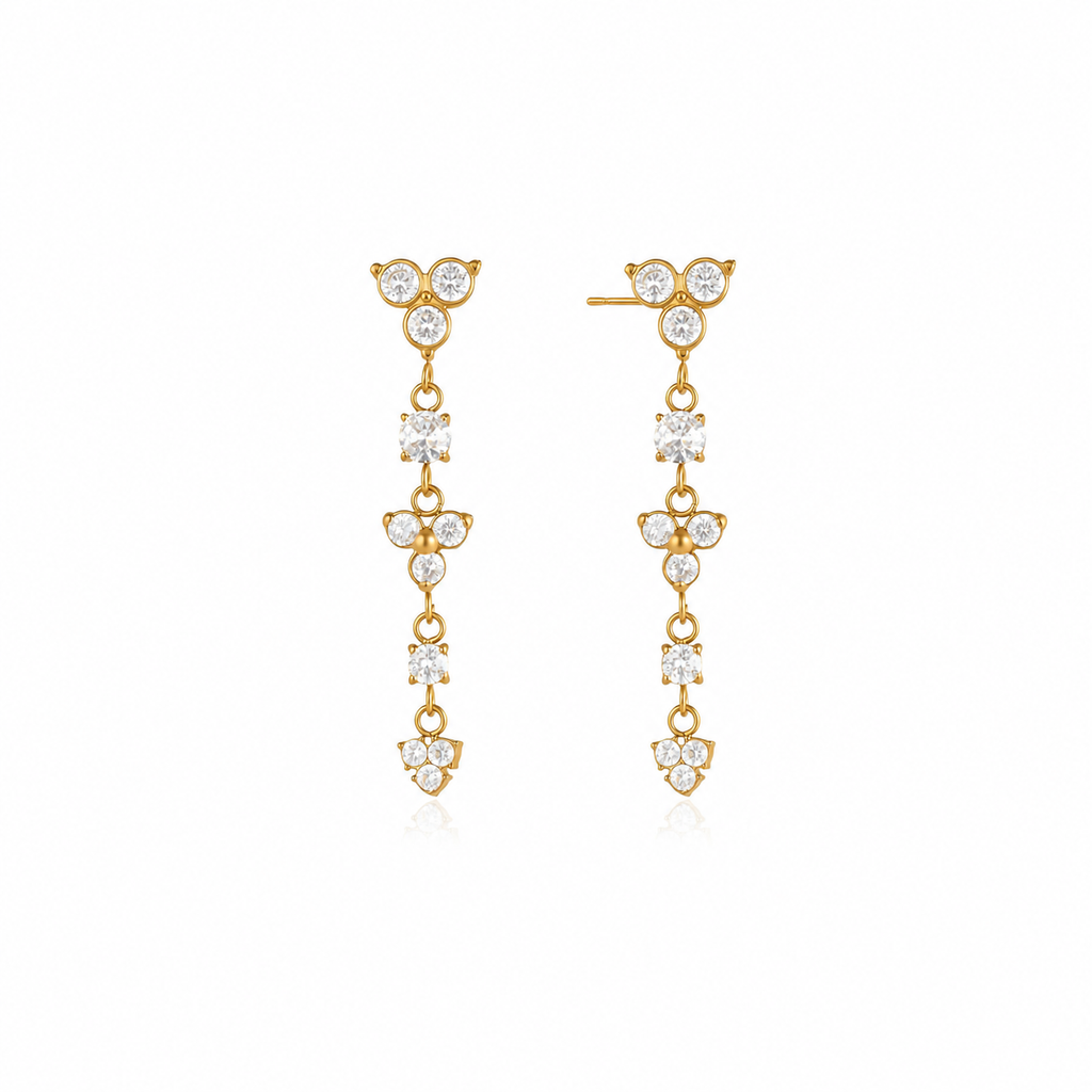 Isabella Floral Cascade Earrings