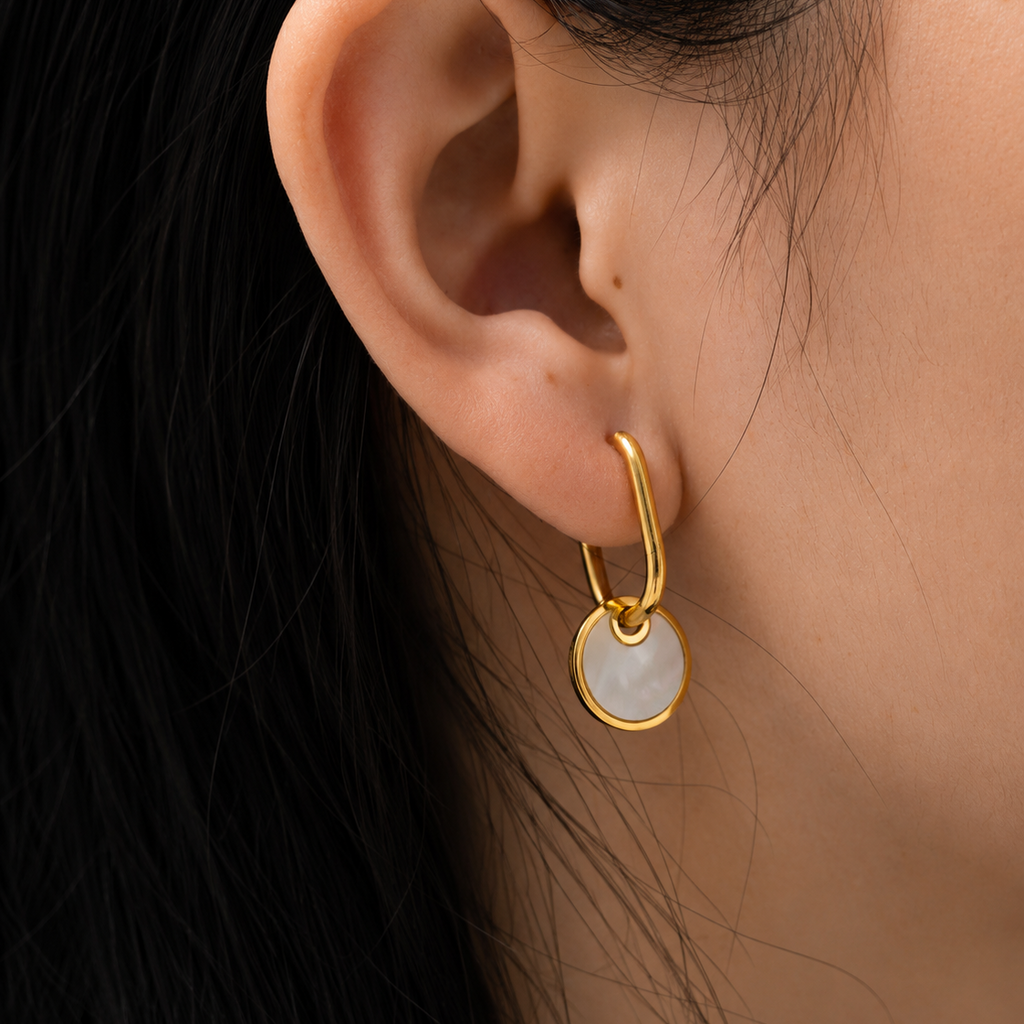 Nyla Mother of Pearl Drop Earrings
