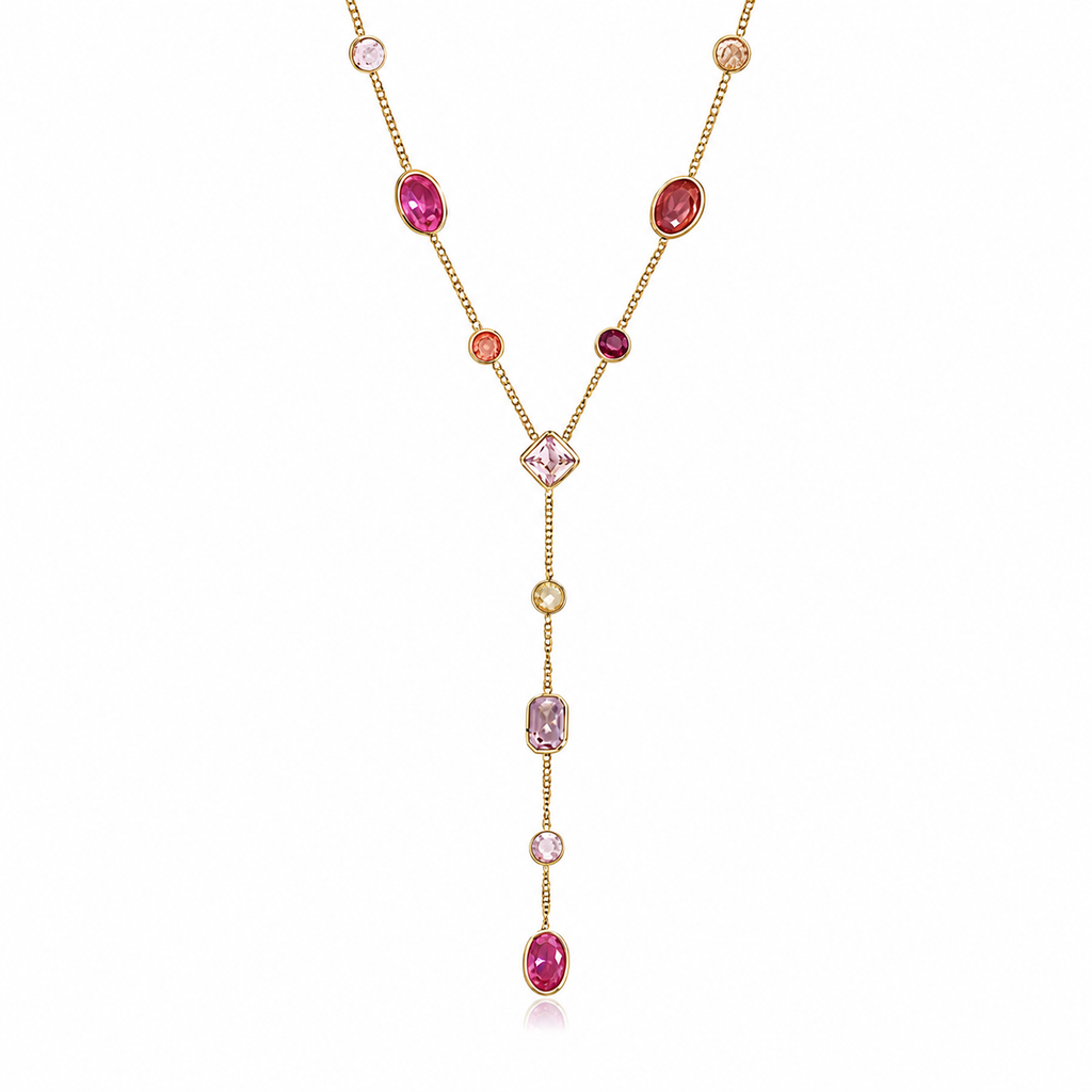 Sienna Multicolor Y-Drop Necklace