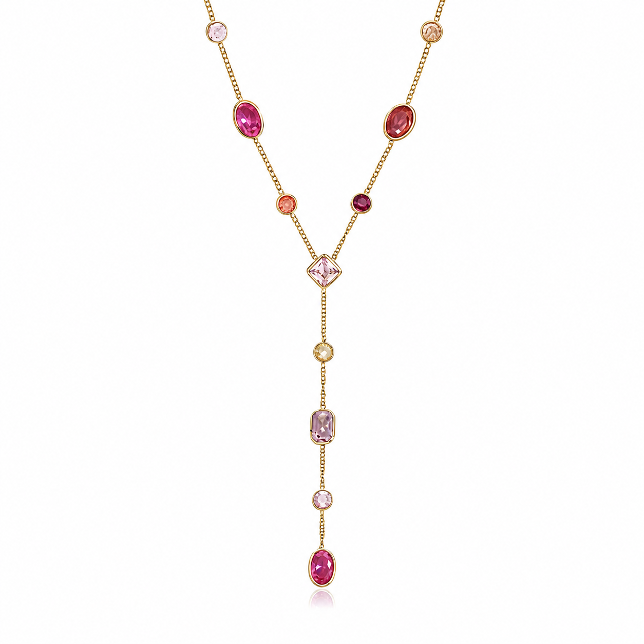 Sienna Multicolor Y-Drop Necklace