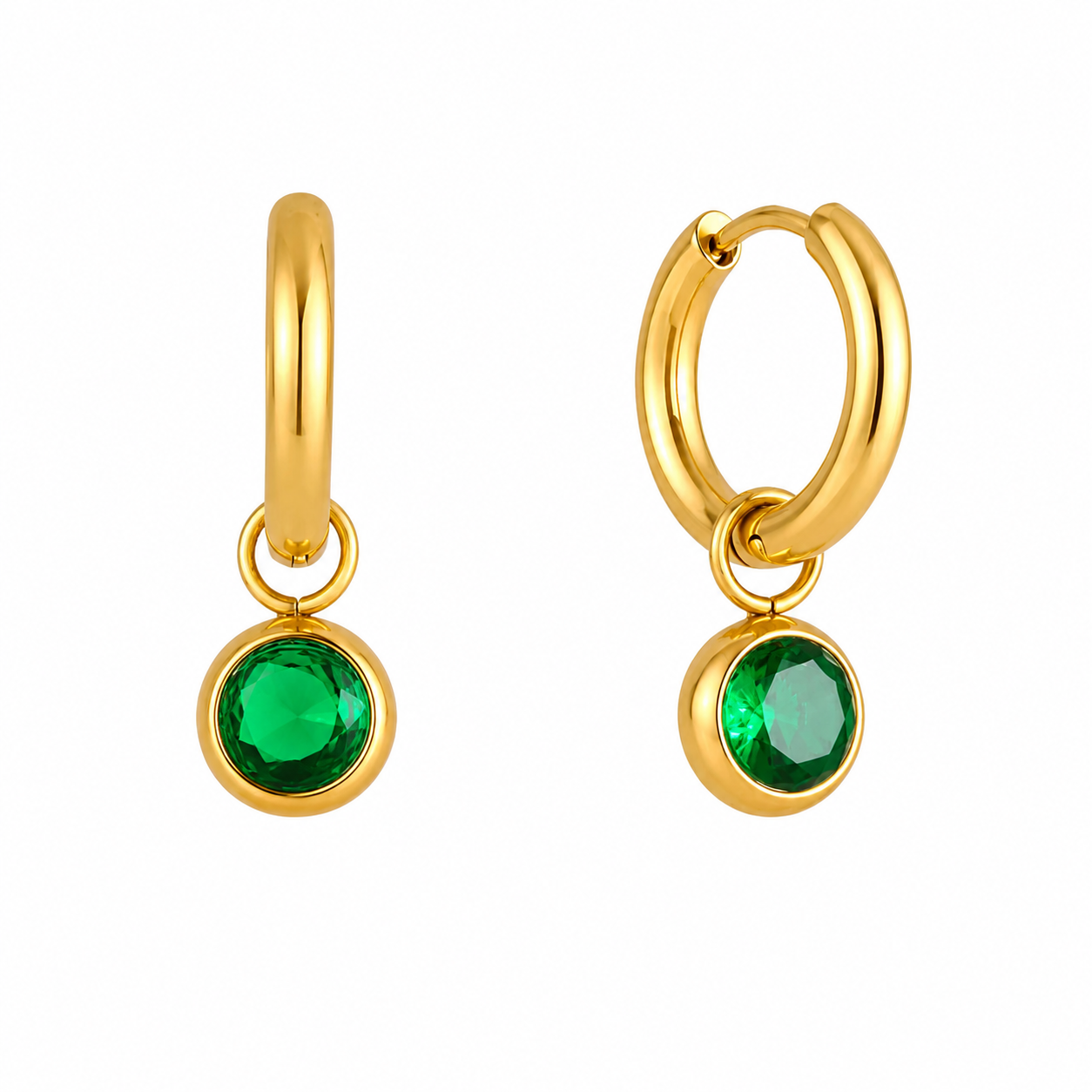 Ariana CZ Hoop Earrings