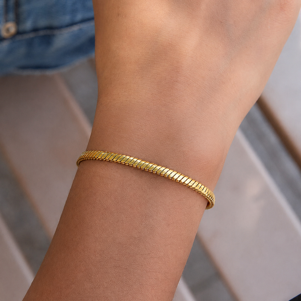 Mila Gold Snake Chain Bracelet
