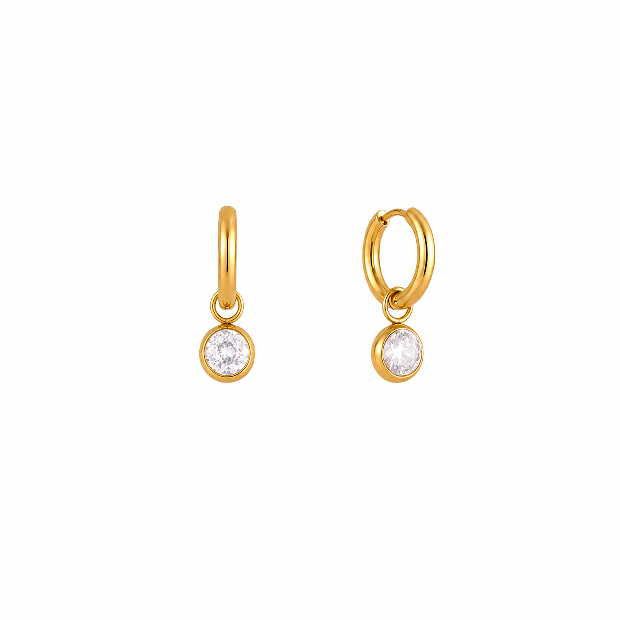 Ariana CZ Hoop Earrings