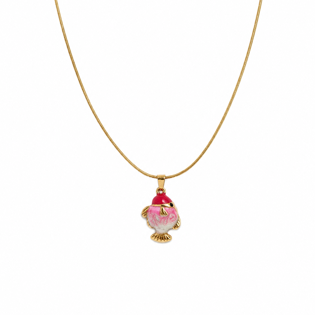 Verona Fish Charm Necklace