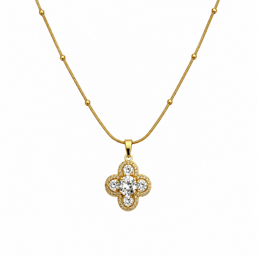 Giselle Clover Charm Necklace