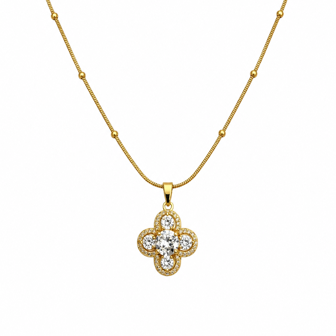 Giselle Clover Charm Necklace