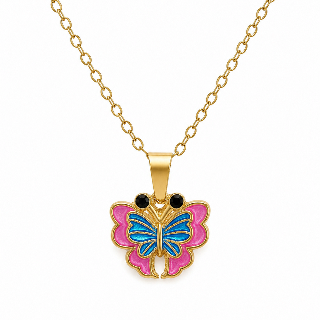 Mariposa Butterfly Charm Necklace