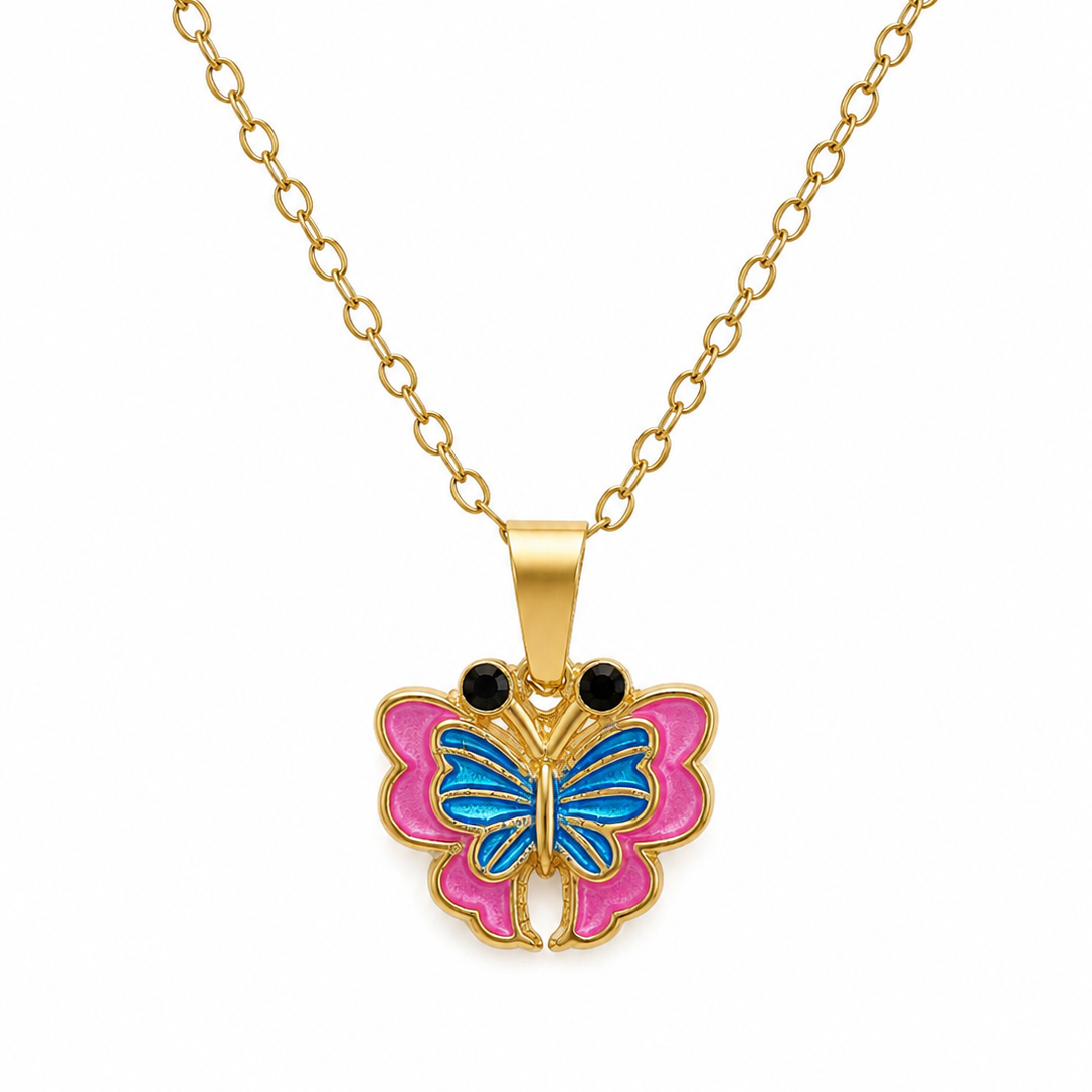 Mariposa Butterfly Charm Necklace