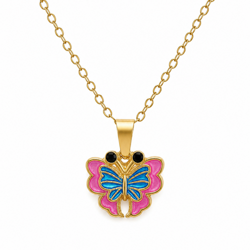 Ariel Butterfly Charm Necklace