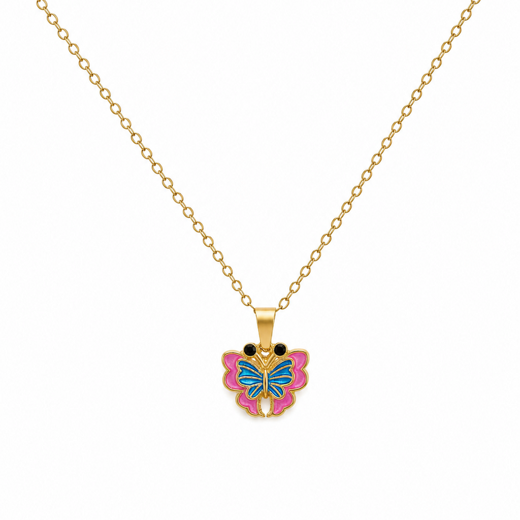 Mariposa Butterfly Charm Necklace