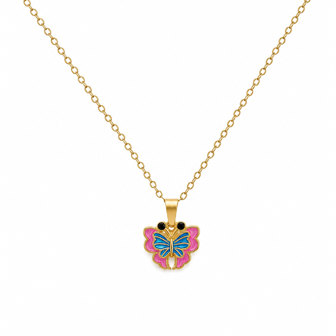 Mariposa Butterfly Charm Necklace