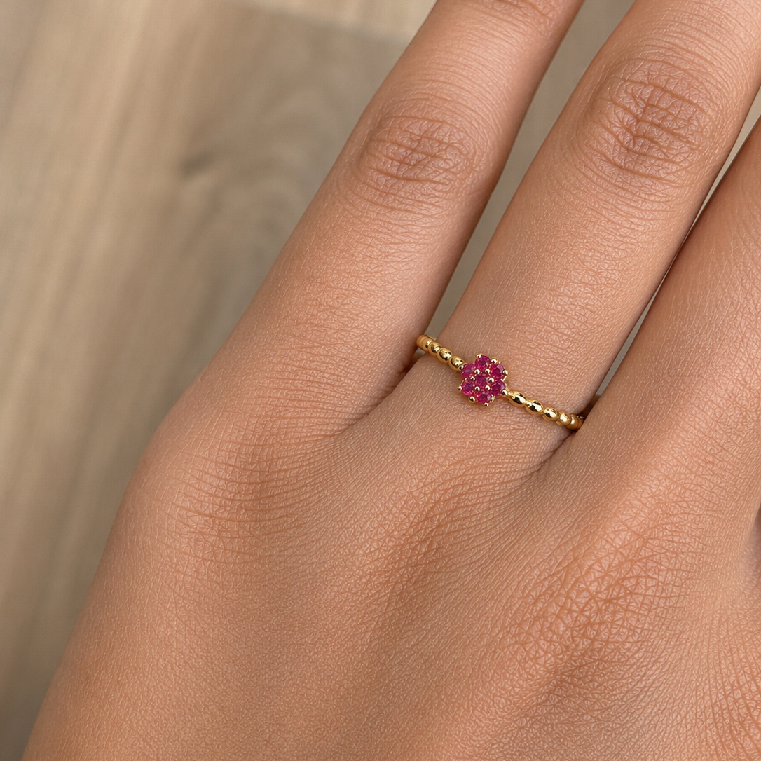 Vynelle Blossom Beaded Ring