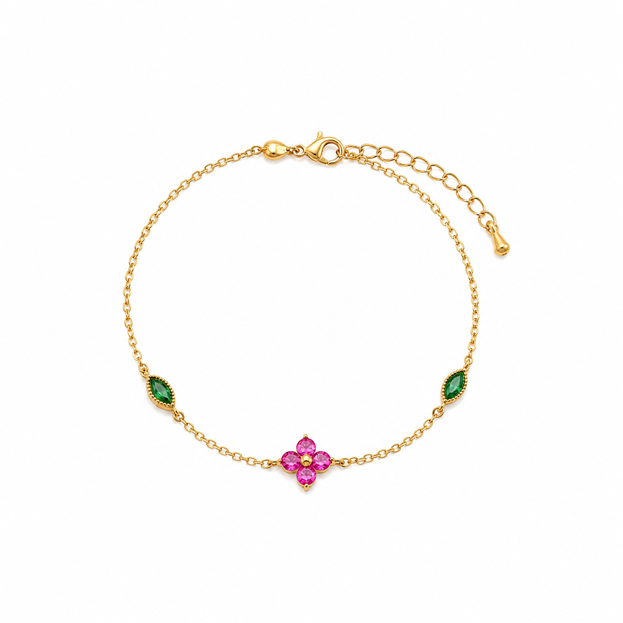 Merren Clover Delicate Chain Bracelet
