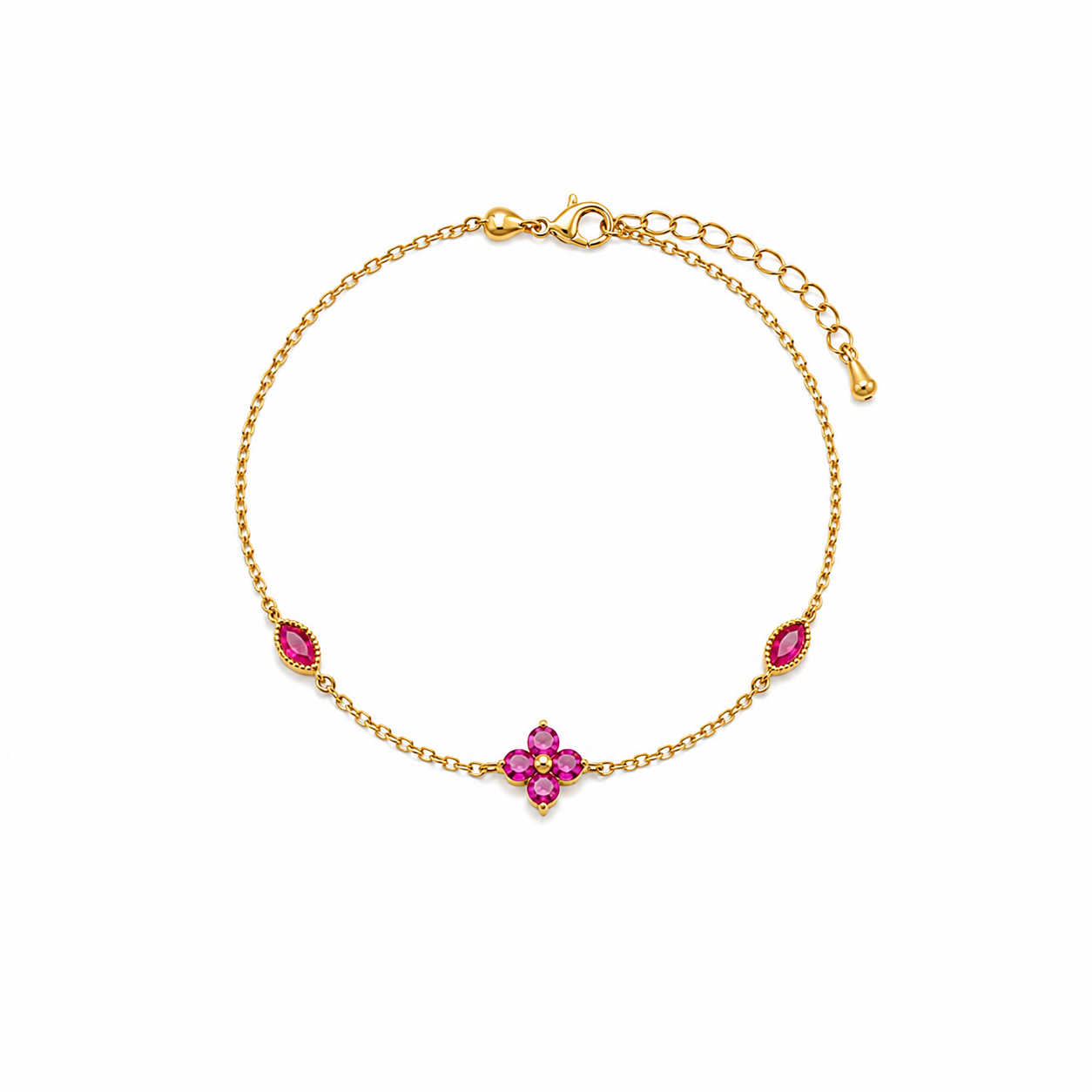 Merren Clover Delicate Chain Bracelet