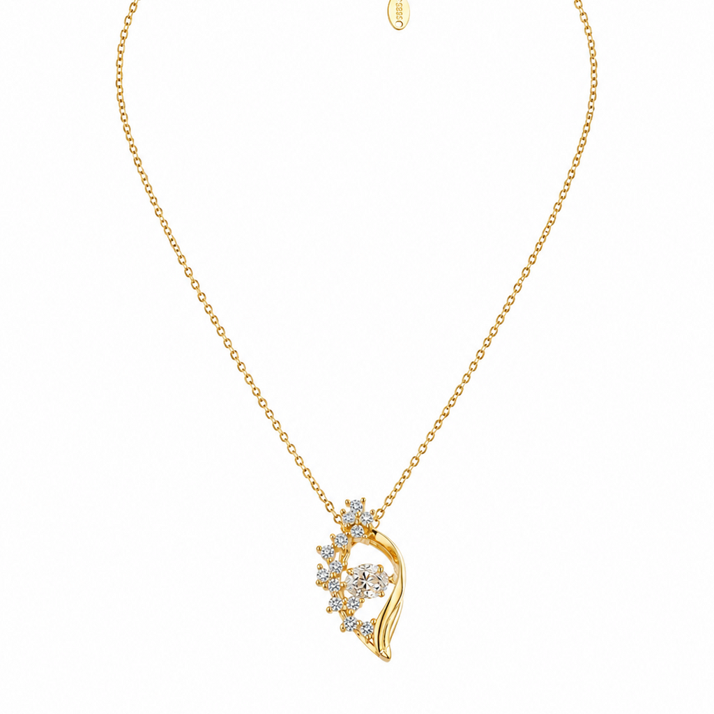 Marei Floral Leaf Necklace