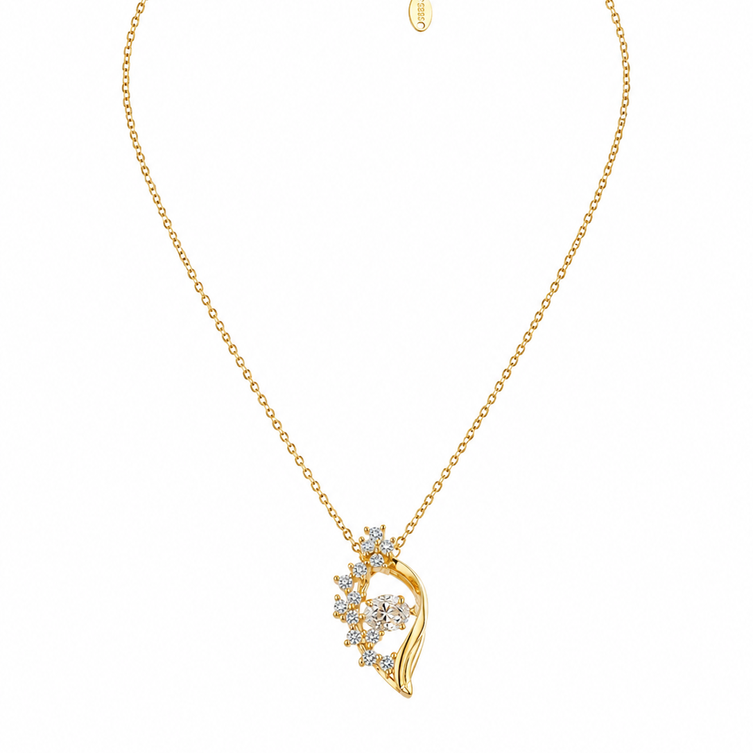 Marei Floral Leaf Necklace