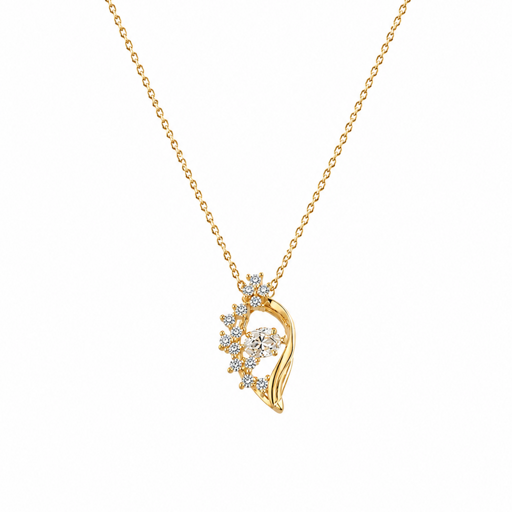 Marei Floral Leaf Necklace